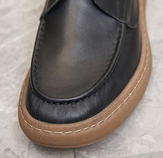 Men's Handmade Leather Modern Lace up Oxford Soft Bottom Casual Shoes for Formal Business Wedding3