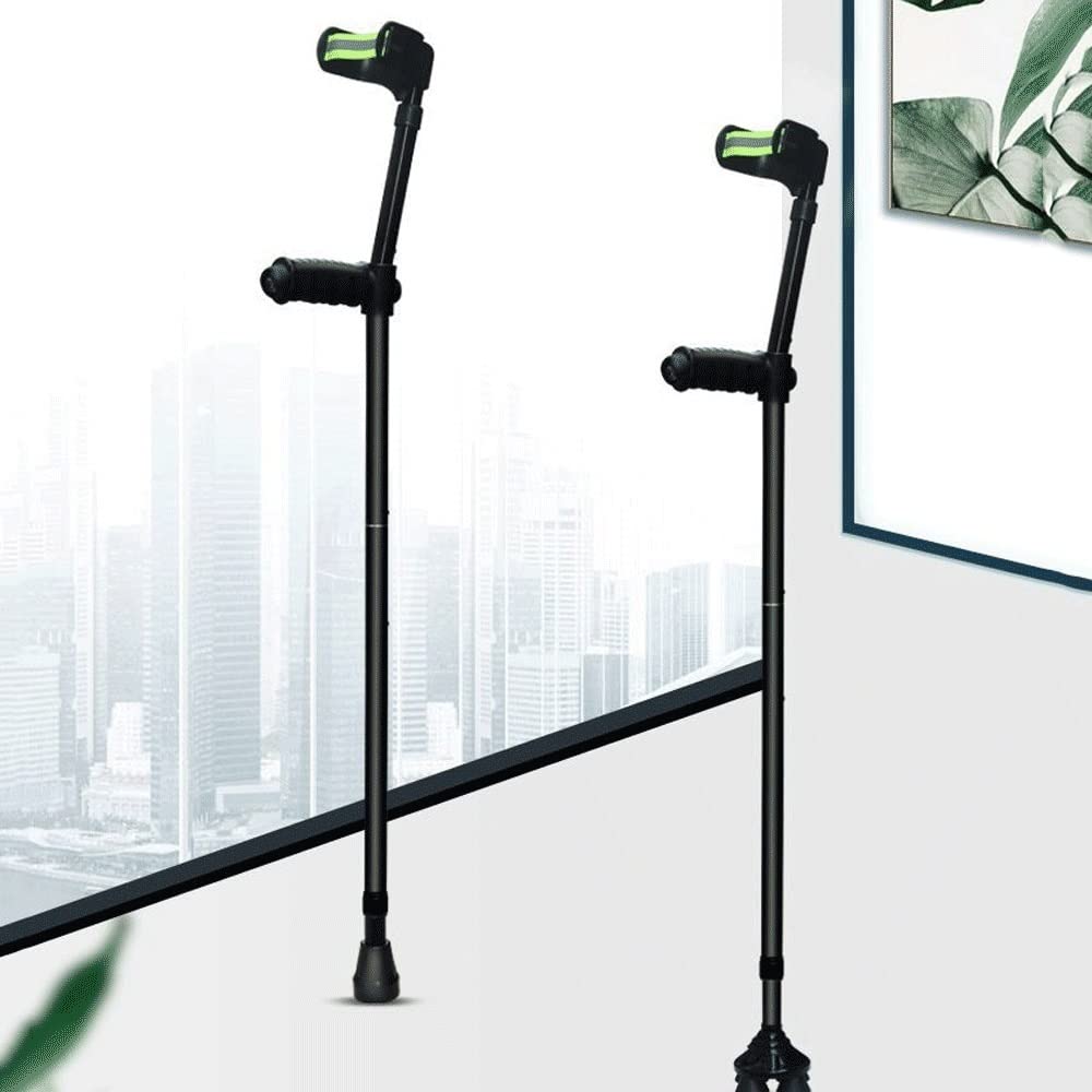ZJIEX Stampelle Pieghevoli, Stampella Ortopediche Regolabili, Stampelle Ortopediche, Bastone da Passeggio, Stampella Canadesi, per Disabili O Anziani (Size : A Pair)