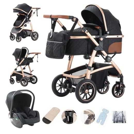 Gcarebb 3 in 1 Prams Travel System
