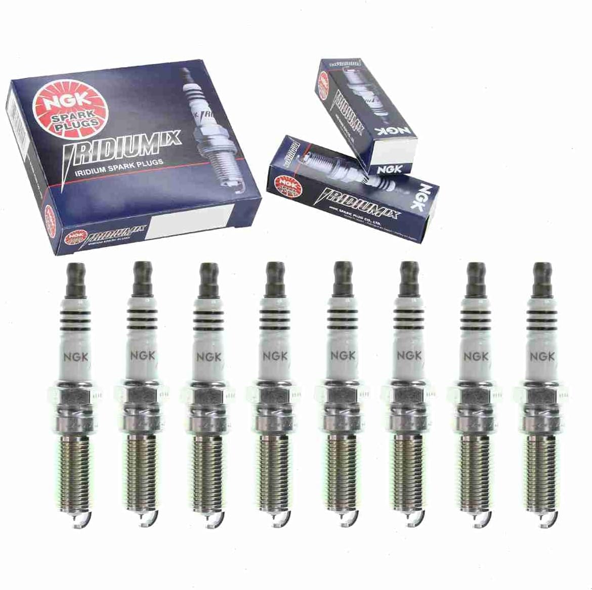Sixity Auto 8 pc NGK Iridium IX Spark Plugs compatible with
