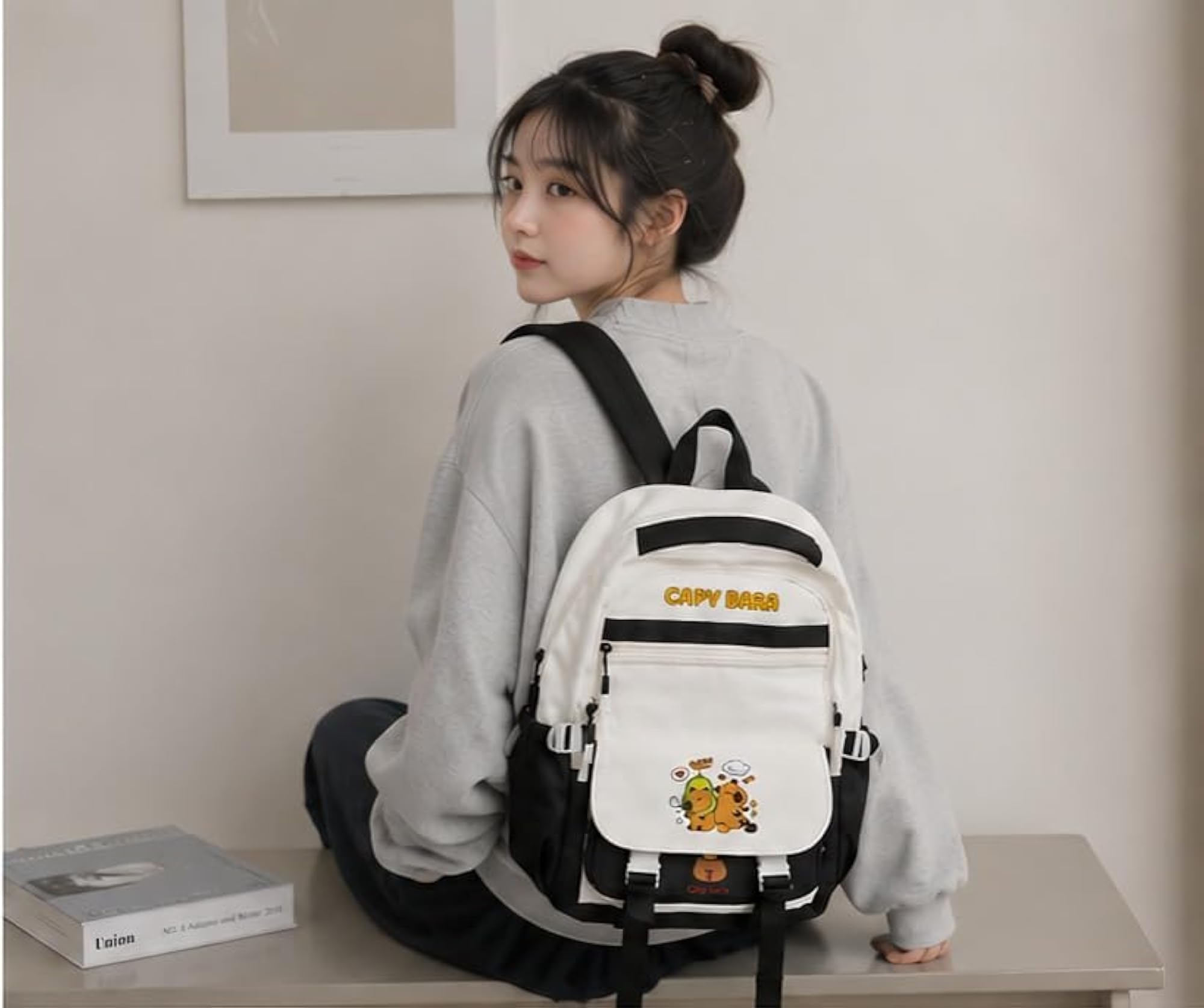 Unisex Korean Style Backpack Stylish Casual Backpack