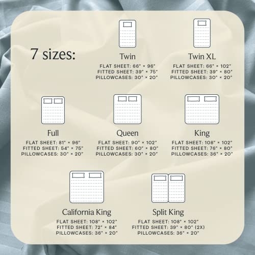 Image of LuxClub 5 PC Split King Size Sheet Set Bed Sheets, Breathable Luxury Sheets, Deep Pockets 18 inch Wrinkle Free Cooling Sheets Machine Washable Hotel Bedding (Split King, Striped Light Blue)
