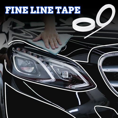 Image of QfwdfcTrenz 3 Rolls Window Tint Tools Line Tape Tint Cutting Guide Line Tape Window Tints Kit for Windows Tints Application DIY Car Auto Paint Art 0.23 Inch Wide x 72 Yard Long