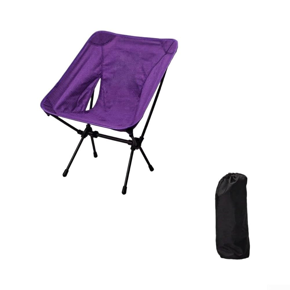 Silla ultraligera Moon 850g 7075 de aluminio para pesca (silla - naranja)