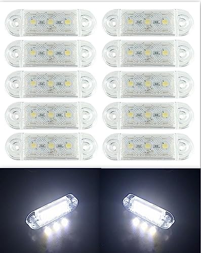 10 Luci LED Gialle Per Camion E Furgoni - 12V/24V, Impermeabili - Foto 4
