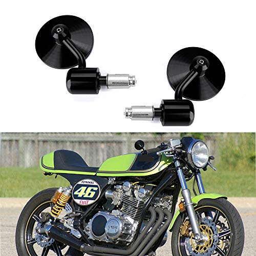 Custom Motorcycle CNC Handle Bar End Rearview Side Mirrors 3