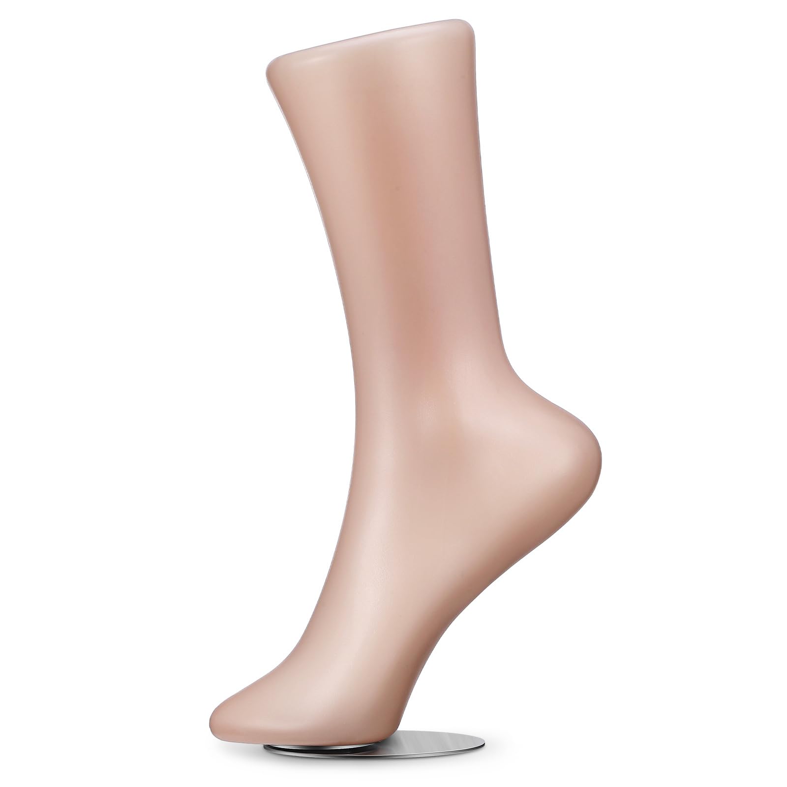 NUOBESTY Plastic Foot Mold Magnetic Mannequin Foot Display Socks Shoe Model Display Women Female Feet Model Ankle Bracelet Jewelry Display Stand for Home Shop