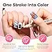 GELLAKTIK 6 Colors Nail Art Pens Set, 3D Nail Polish Pens Quick-Drying Acrylic Paint Markers, Dotting Liner Brush for DIY Nail Design, Home & Salon Manicure Tools