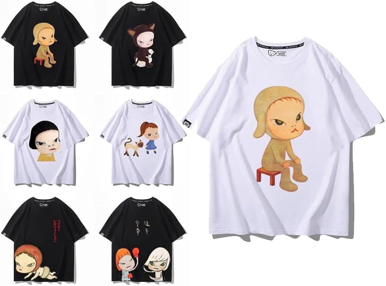 Amazon.co.jp: [DEACUGFI] 奈良美智 Tシャツ 半袖 インナー