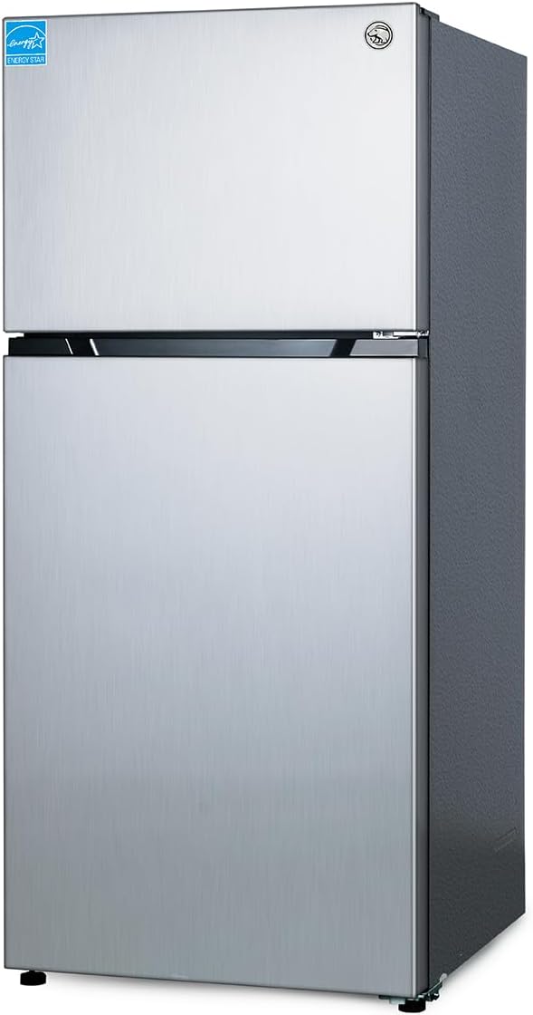Commercial Cool 18 Cu. Ft. Top Mount Refrigerator with Freezer, 2-Door Refrigerator with Top Freezer and Adjustable Temperature Control, Ice Maker Ready, Energy Star Certified, Stainless Look Commercial Cool 18 Cu. Ft. Top Mount Refrigerator with Freezer, 2-Door Refrigerator with Top Freezer and Adjustable Temperature Control, Ice Maker Ready, Energy Star Certified, Stainless Look