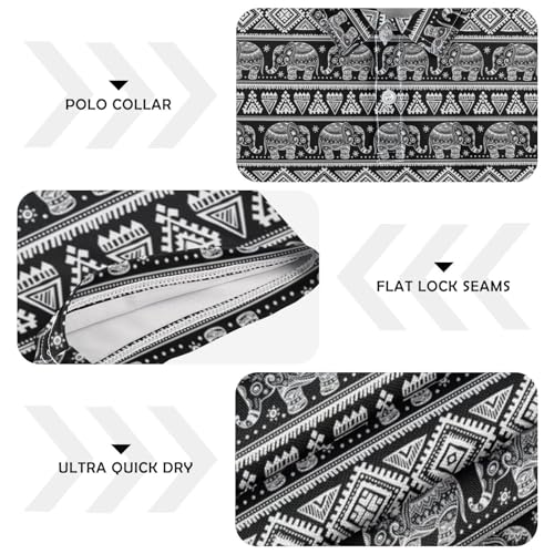 Penguin and Fish Men's Polo Shirts Short Sleeve Quick Dry Athletic Outdoor Sports Golf Shirts S-XXL4