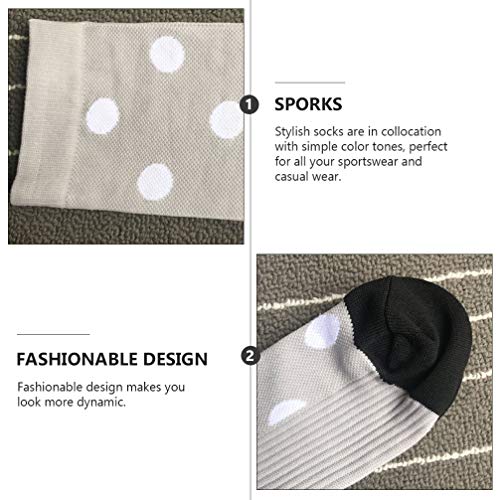BESPORTBLE Esporte Meias Até O Joelho Polka Dot Ciclismo Corrida Caminhadas Esportes Meias de Compre