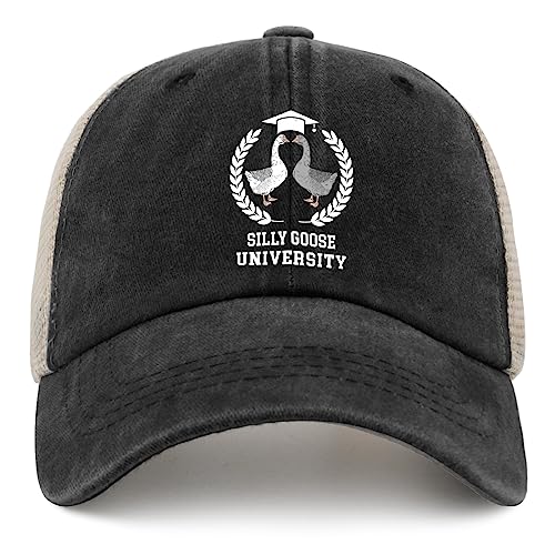 Image of Funny Goose Hat Silly Goose On The Loose Hat Men Baseball Hats Funny Cap