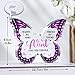 GLEEVERA Aunt Gifts, Gifts for Aunt from Niece Nephew, Best Auntie Ever Present for Birthday Valentines Thanksgiving Christmas - Butterfly 5x3.8 IN Acrylic Decorative Plaques