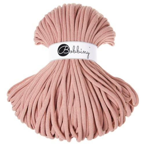 Bobbiny Corde Macramé Tressée Jumbo 9mm (Blush) 100m