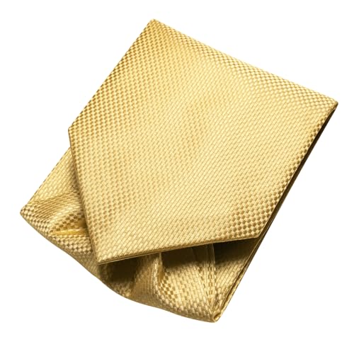 Image of Hi-Tie Silk Ascot for Men Self Tie Men's Cravat and Flower Lapel Pin Handkerchief Cufflinks Set for Wedding Party