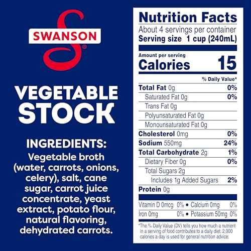 Swanson S 200000021451 Swanson 100% Natural, Gluten Free Vegetable Stock thumb #1