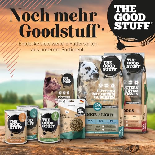 The GOODSTUFF Huhn Pur 6 x 400 g | Hochwertiges Nassfutter für Hunde |Hundefutter nass |Mit frischem Hühnerfleisch | Hunde Nassfutter getreidefrei | Super-Premium Hundefutter mit hohem Fleischanteil
