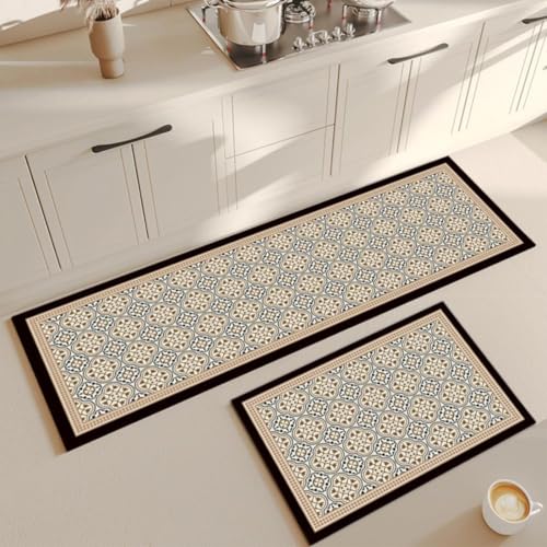 Image of Kitchen Anti Slip Mat for Floor, Waterproof Washable Kitchen Mats, Non Slip Kitchen Floor Mats for Home, Soft Mats for Kitchen, Kitchen Mats for Floor Anti Slip (Prox-JHALI)