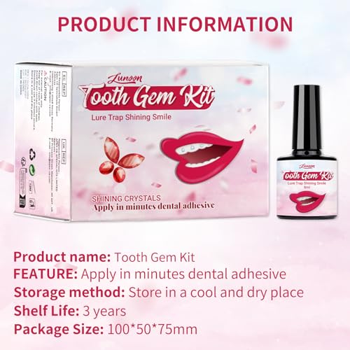 Image of LMDGDS Tooth Gems Kit for Teeth, Teeth Jewelry for Women Teeth Gems Kit DIY Tooth Gem for Men & Women