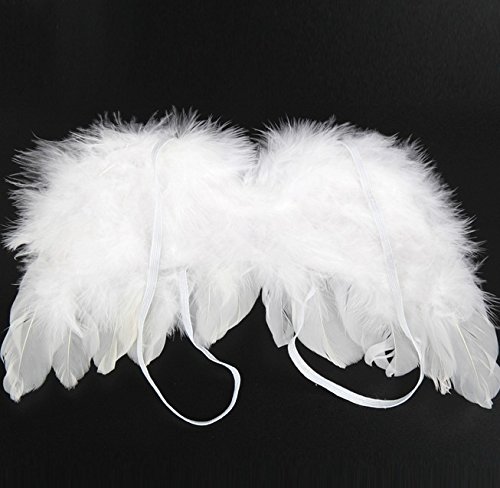 Baby Leuke Engel Veer Vleugels Fotografie Kostuum Prop Foto Prop Voor Meisjes Wit - Image 4
