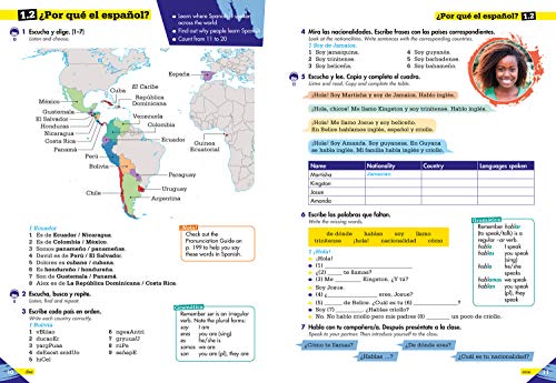 Lower Secondary Spanish for the Caribbean - A Explorar: Student's Book Level 1 (Spanish and English Edition) - Image 5