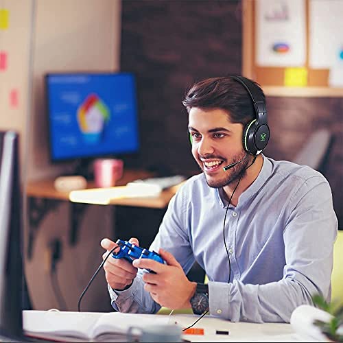Masacegon Gaming Headset for PC,Gaming Headphone Compatible with Xboxone,PS4,Nintendo Switch,3.5mm Over-Ear Headphones with Noise Canceling Feature - Image 4