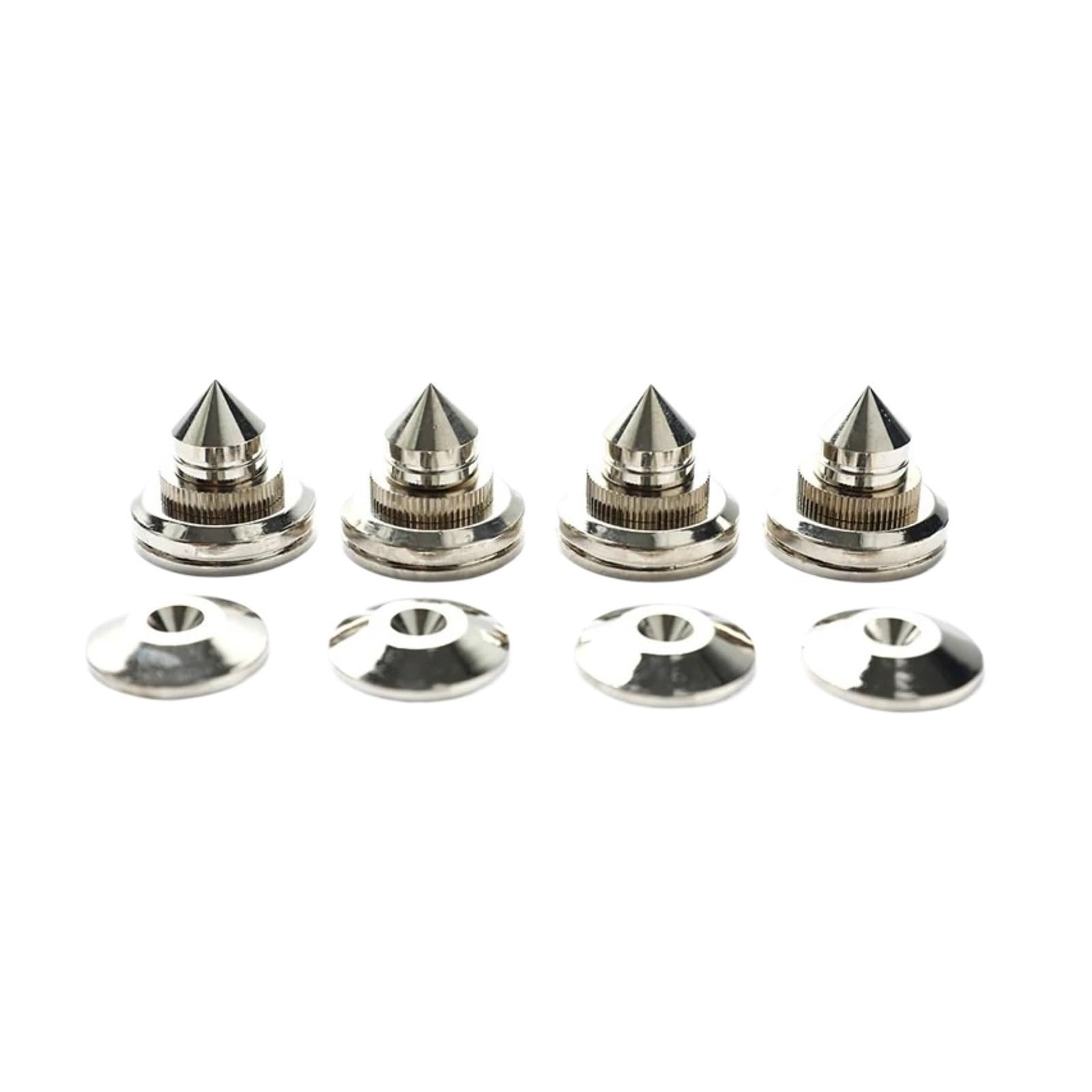 Inox SpeakerSpike 4 set di poggiapiedi for supporto for altoparlante | Chiodo del piede del pavimento del cono delle punte della scatola dell'altoparlante in rame(A1)