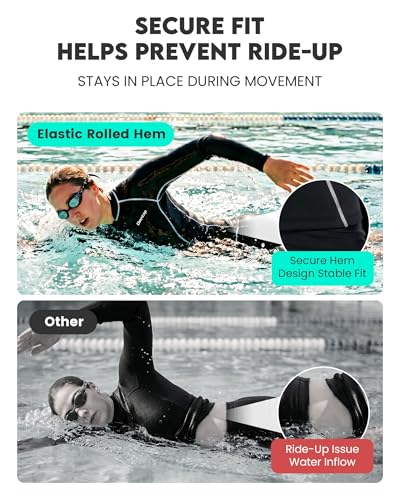Owntop Women Wetsuit Top, 2mm Chaqueta de Neopreno Térmica, Alta Flexibilidad para Natación, Surf y Snorkel en Agua Fría, Cremallera Frontal miniatura 6