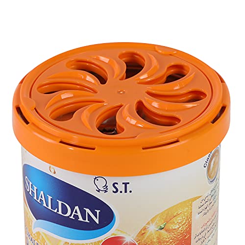 Image of Auto Dynasty My Shaldan Japanese Room /Car Limonene Gel Natural Air Freshener Cans, Orange Scent, 80g