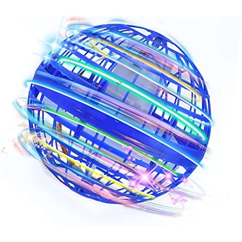 bdao gift Flying Ball Toy,Flying Orb,Hand Controlled Mini Drone,Flying Spinner with 360°Rotating LED Lights for Kids Adults Indoor Outdoor Cover