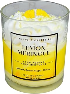 Lemon Candle | Purpose-Driven Soy for Women Scented | 12oz Whipped Toppi...