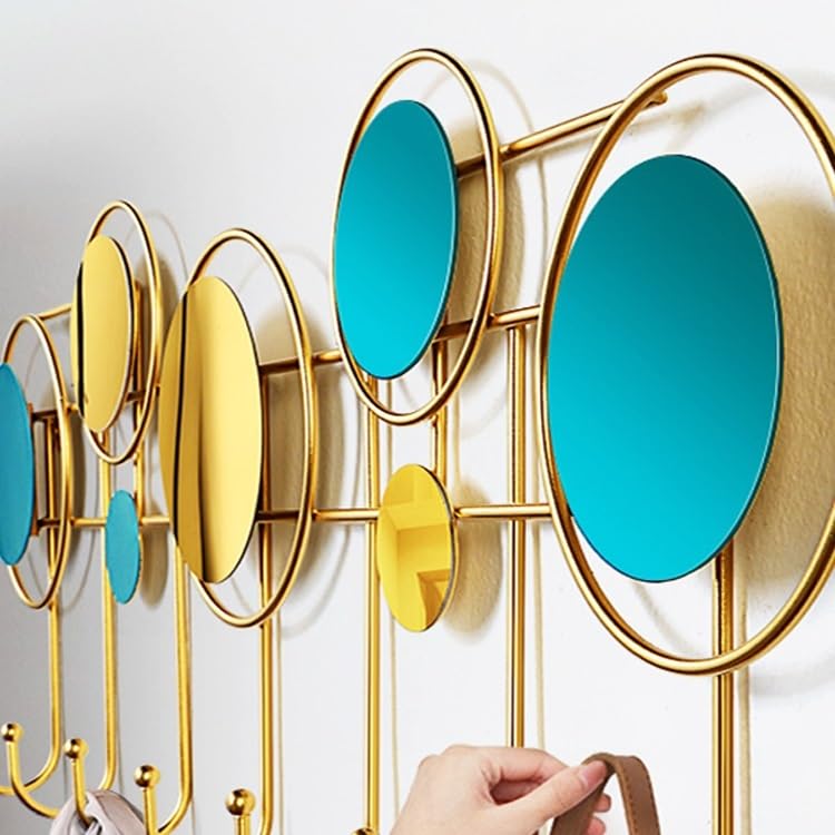 Perchero de pared creativo de lujo para una decoración sofisticada y organización de ropa 4