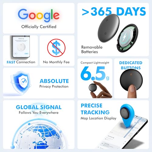 WATSABRO Bluetooth Tracker 4-Pack (Google Find My Device, Android-only) — view 3