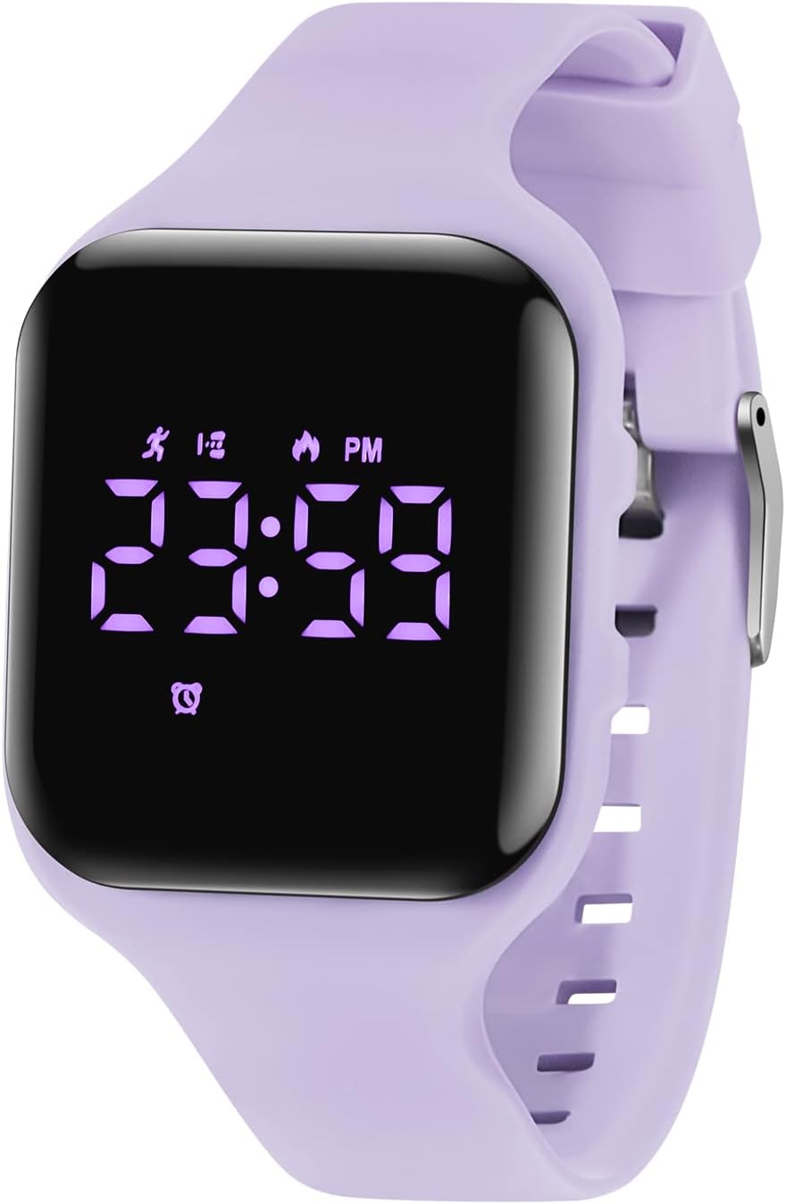 Kids Watches for Girls Boys Digital Sport Watch with Step Counter Pedometer Vibration Alarm Clock