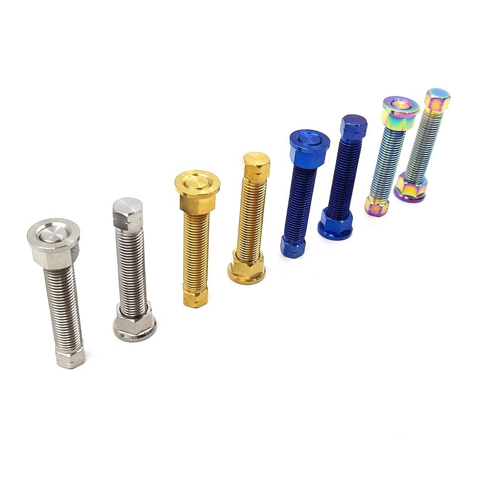 Ajusteur de Chaîne Boulon de réglage de chaîne de moto, vis d'essieu arrière, Convient pour CRF, Convient pour Kawasaki, Convient pour Suzuki, Convient pour Tendeur de Chaîne de Réglage de