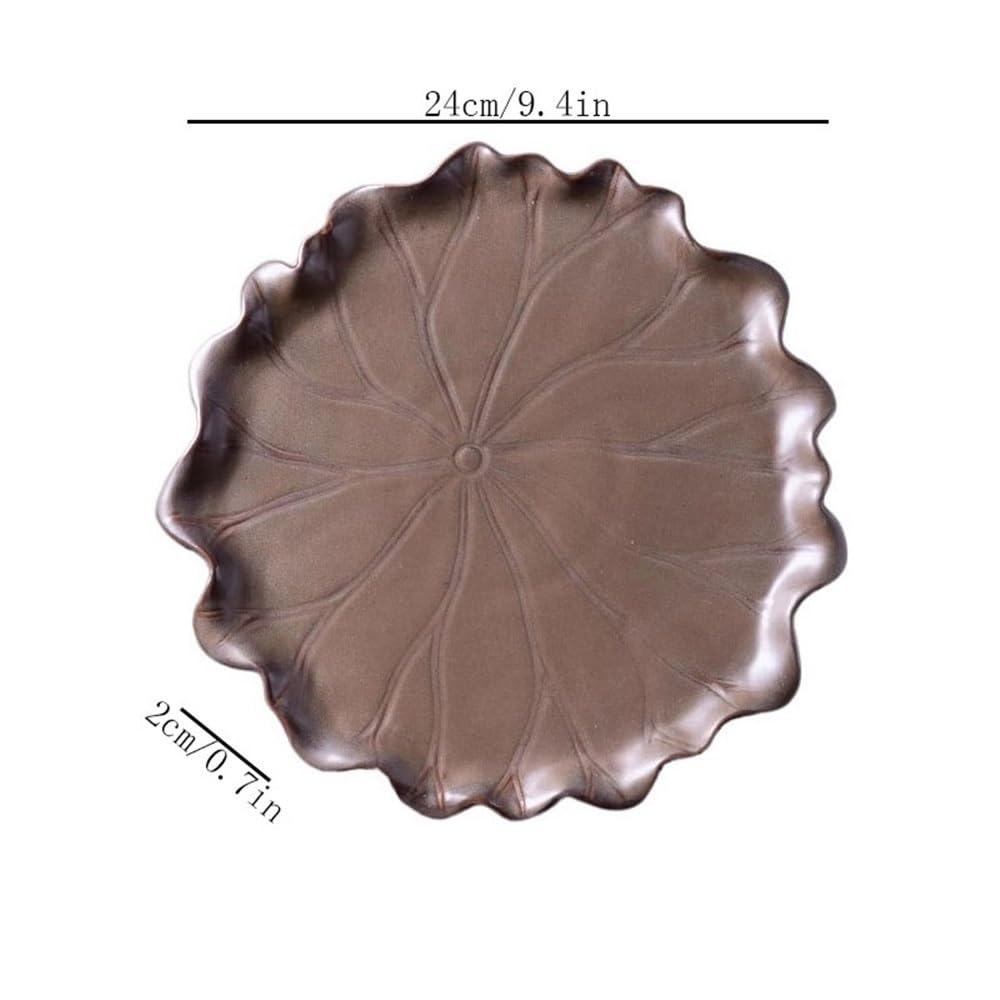 Versátil Platillo de cerámica for Modelado Flor Loto 9,4 Pulgadas