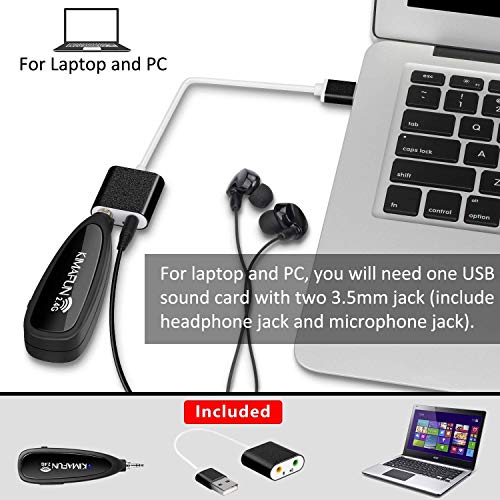 Wireless Microphone System,Kimafun 2.4G Wireless Headset Microphone,Headset And Handheld 2 In 1,For Voice Amplifier,Teaching, Computer,Teachers, Speaker,Pa System, Smart Phoneandlic Speaking,G120 #TOP1
