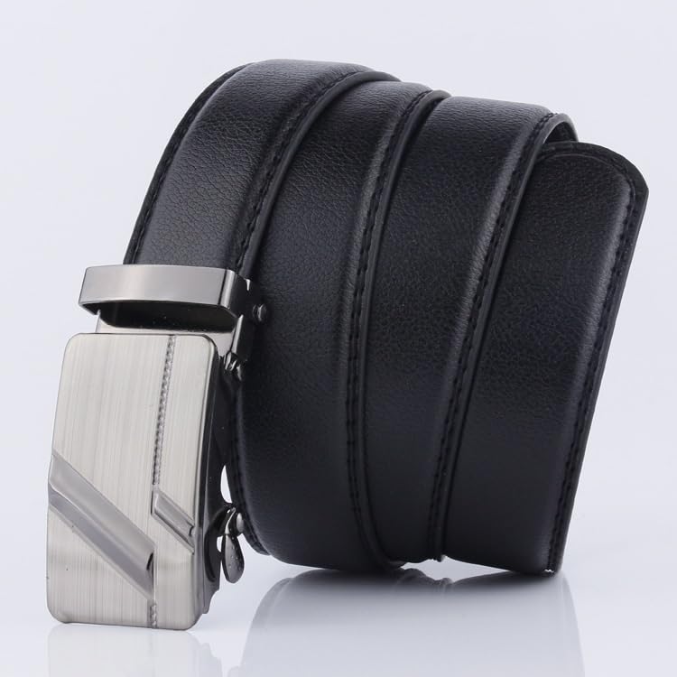 JSEIAJB Versatile Men's Belt Automatic Buckle Waist Belt Buckle Pants Belt2