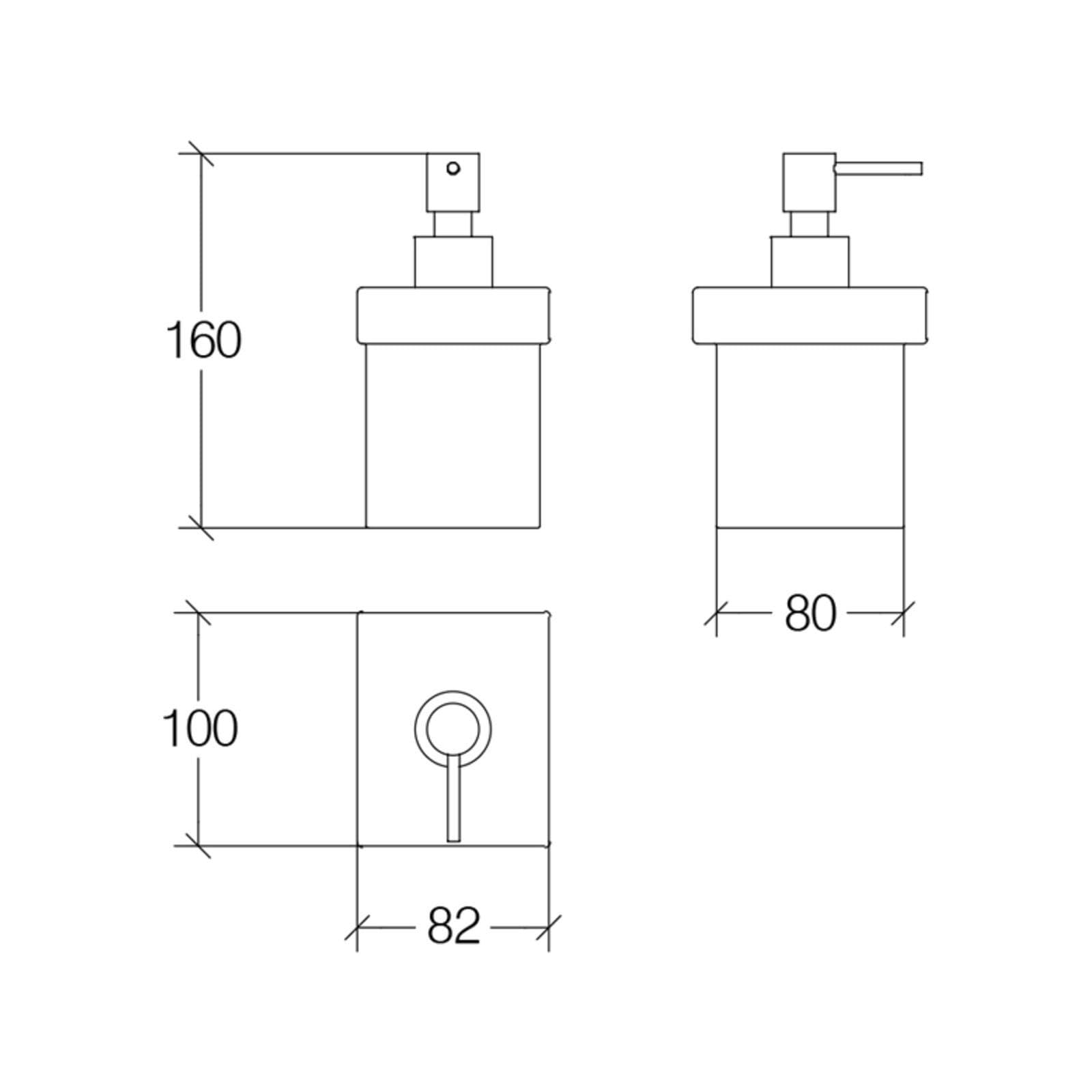 52804.09.29 dispensador de pared serie skuara
