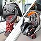 IOO6Z8SY Teufelshand Design Ständer: Kopfhörer- und Controllerhalter, Rot-Schwarz Verlauf, Resin, Ideal für PS5/Xbox, Gamer-Dekor