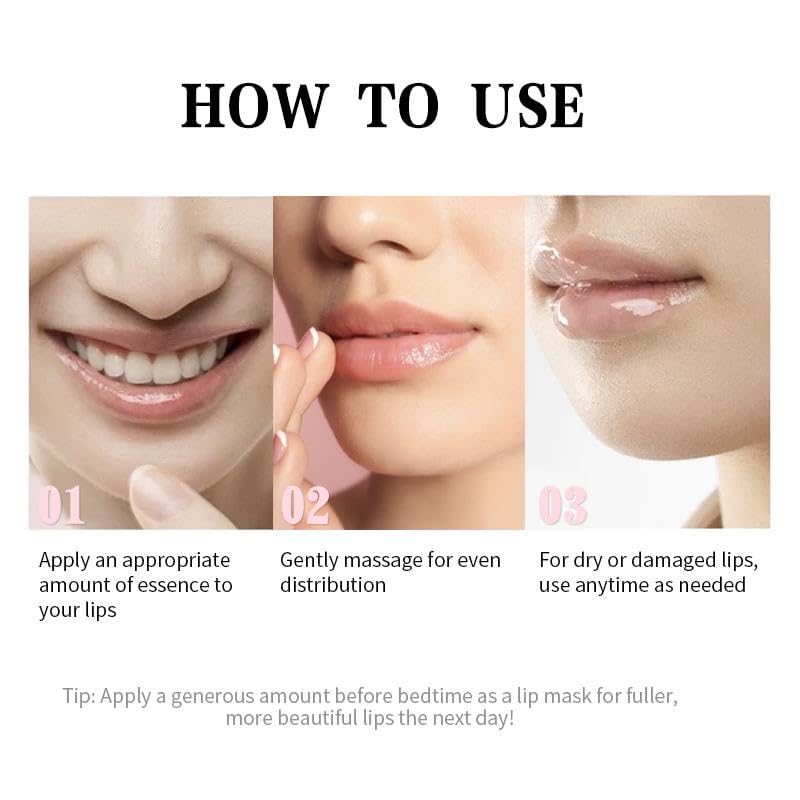 AVA Lip Recovery Lip Balm Enhancer with Peptides and Coconut Oil, Deep Repair, Smooths Lip Lines, Plumps Lips, Cherry 2 Pack