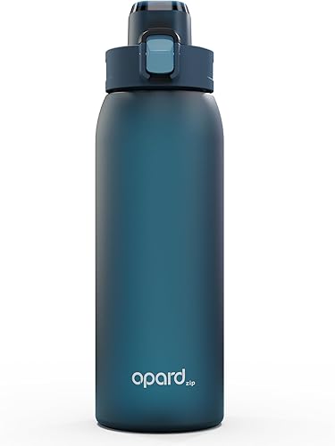 Opard Botella de agua de 32 onzas con tapa superior abatible a prueba de fugas, libre de BPA, plástico Tritan reutilizable para gimnasio y al aire