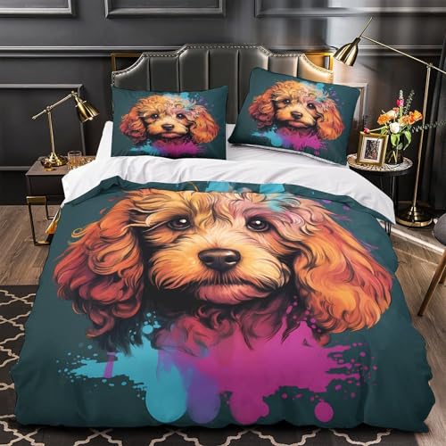 Housse de couette caniche respirante pour limiter la sueur - 2