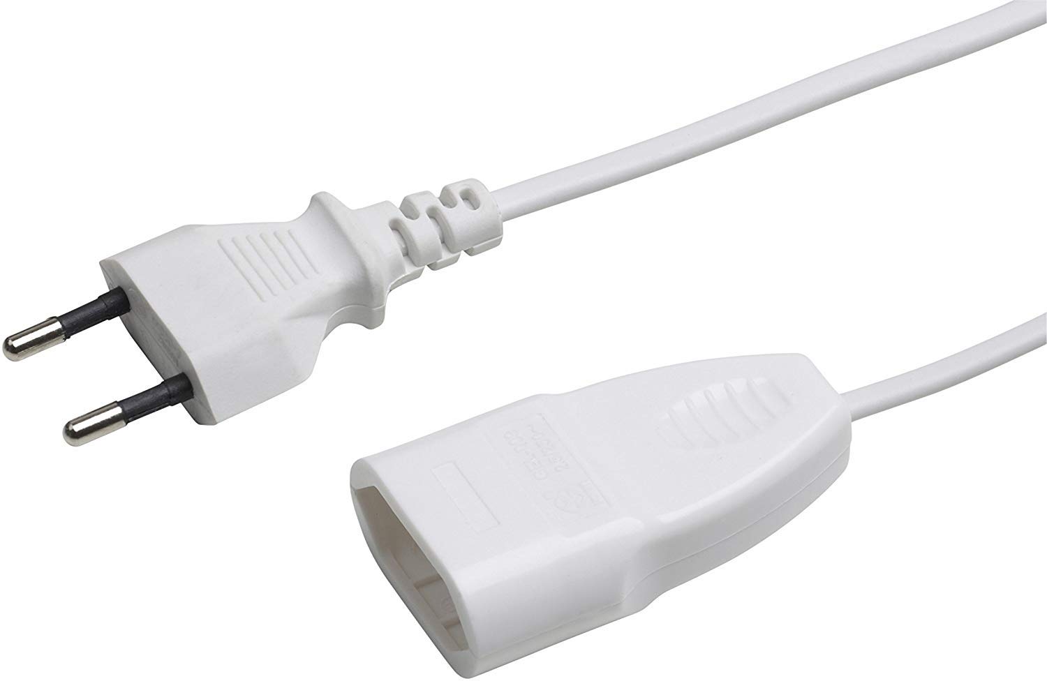 Rallonge Européenne Meister 5 m - Câble Blanc IP20 pour Lampes et Guirlandes