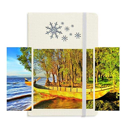 Carnet de photographie Seaside Ark haut de gamme à motif flocons et pages denses