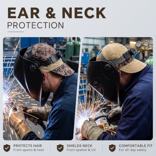 Image of Fullsheild Reversible Welding Cap Protective FR Welder Hat for Men, 7 3 /8