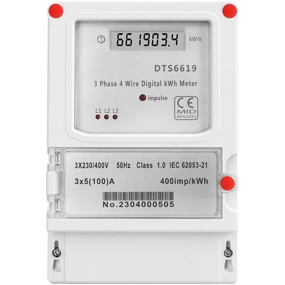 Mesure de la consommation électrique kWh via compteur numérique LCD 380V