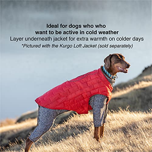 Kurgo Stowe Base Layer for Dogs Dog Onesie Body Warmer, Bodysuit for Dogs Recovery Suit, Reduce Anxiety, Contains Shedding - Image 4