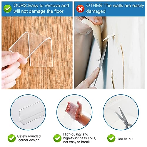 Bloqueurs de jouets transparents de qualité supérieure pour meubles 8 pcs - 4